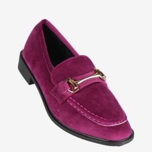 Sweet Shoes  women suede macasines size 39elegant Purple / new